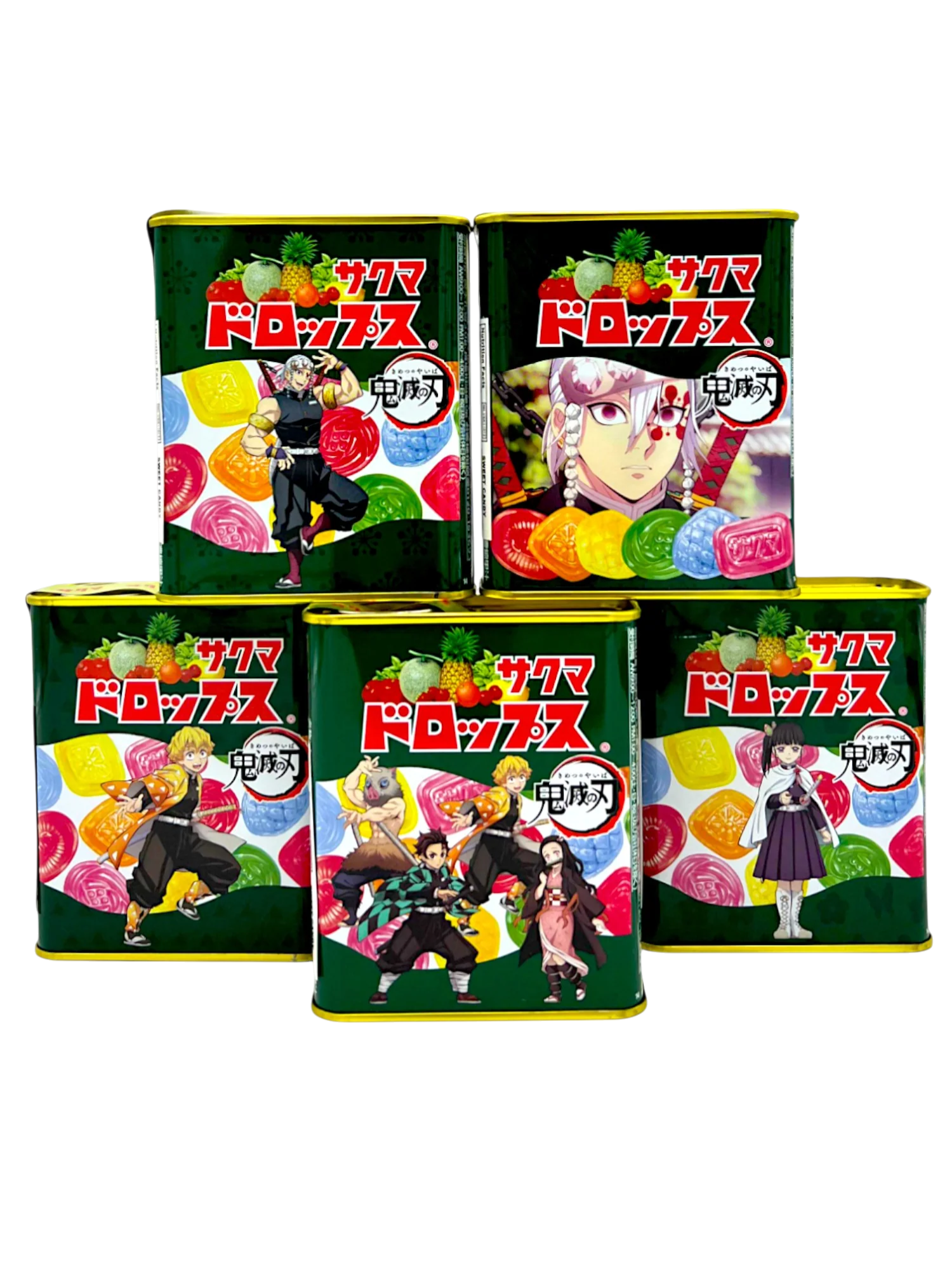 SAKUMA Demon Slayer Lata de Caramelos sabor frutal 71g