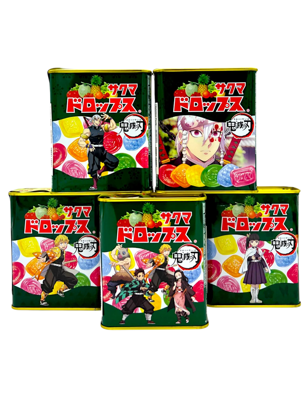 SAKUMA Demon Slayer Lata de Caramelos sabor frutal 71g