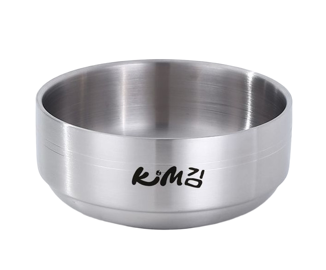 🍚✨ Plato Coreano de Acero Inoxidable (KIM) 11.50cm