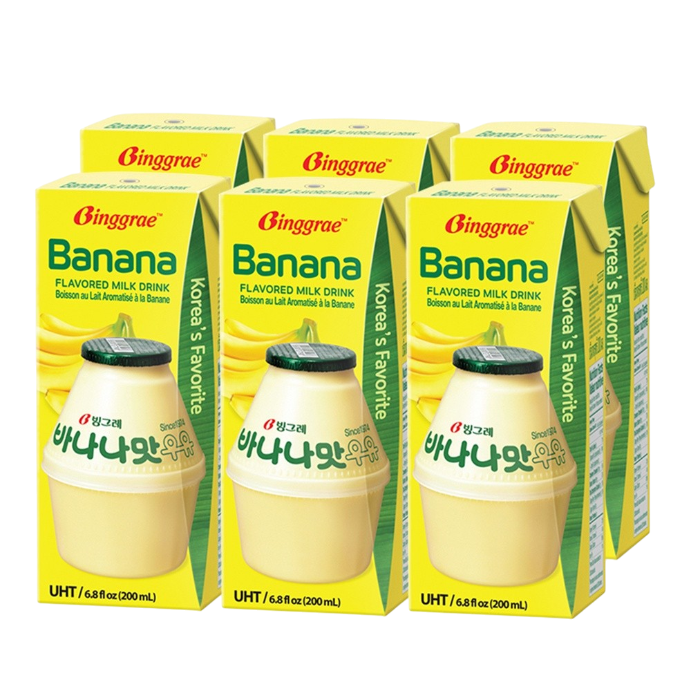 BINGGRAE Banana Milk 6x200ml