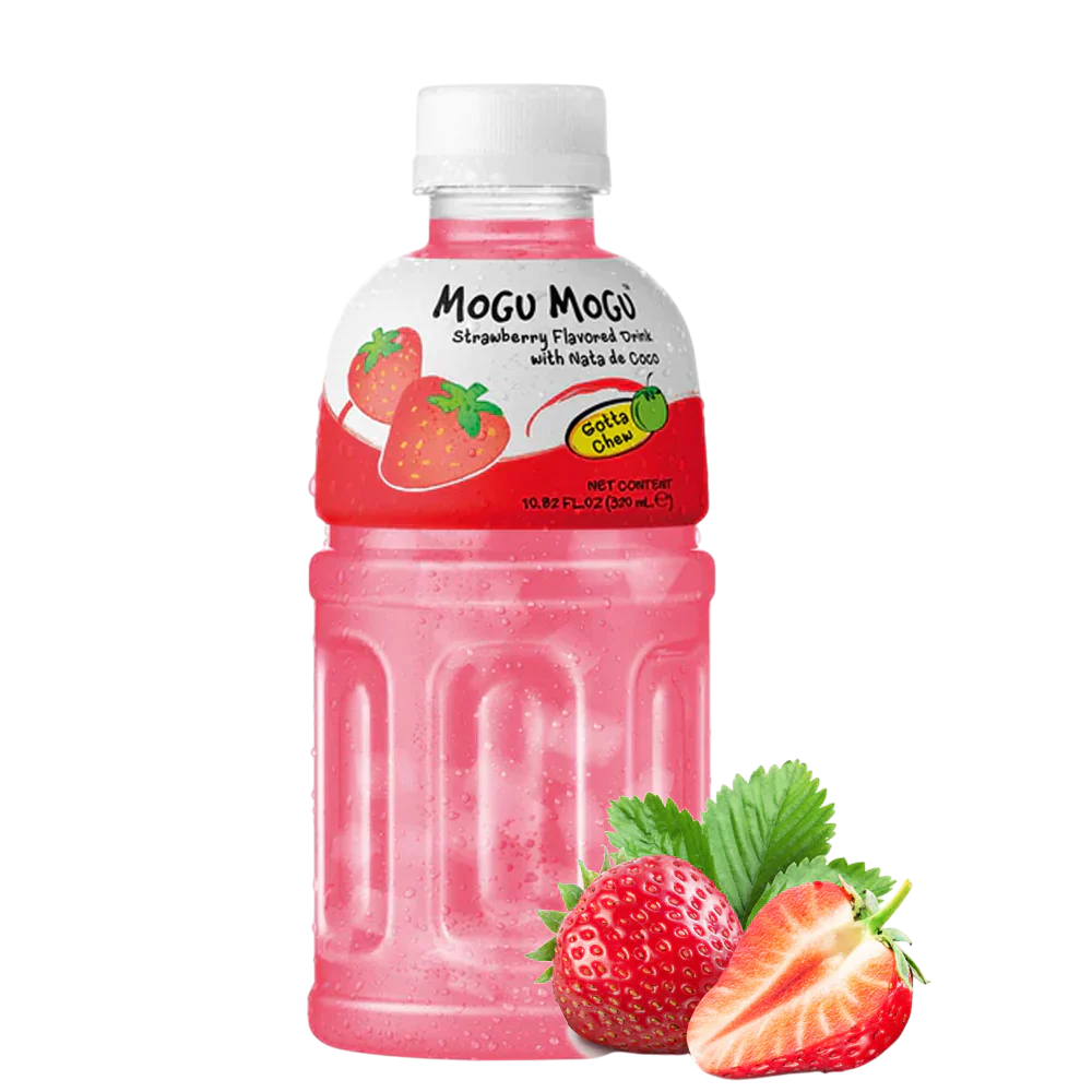 Mogu Mogu Bebida Sabor fresa con nata de coco 320ml
