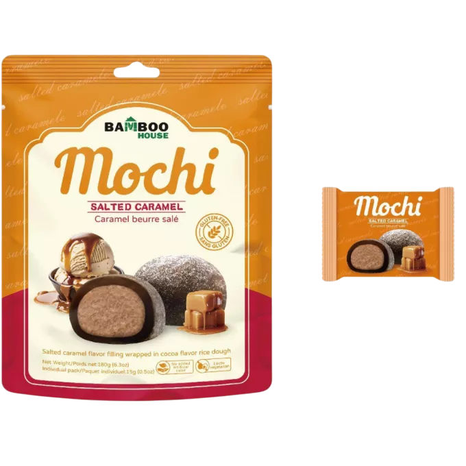 BAMBOO HOUSE Mochi sabor Caramelo Salado 180g TW