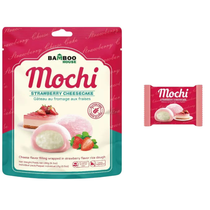 BAMBOO HOUSE Mochi sabor Cheesecake de Fresa 180g TW