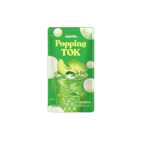 Popping Tok Yogurt &amp; Melon (Bebida con perlas explosivas sabor yogurt y melón)