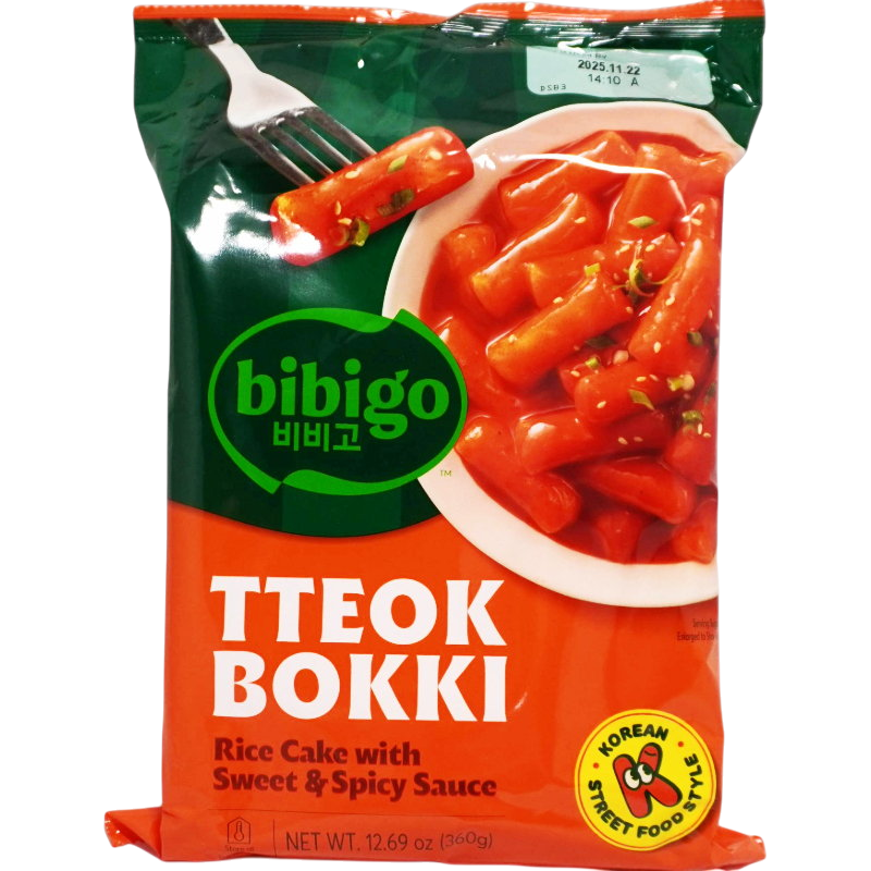 Tteokbokki dulce y picante BIBIGO 360g