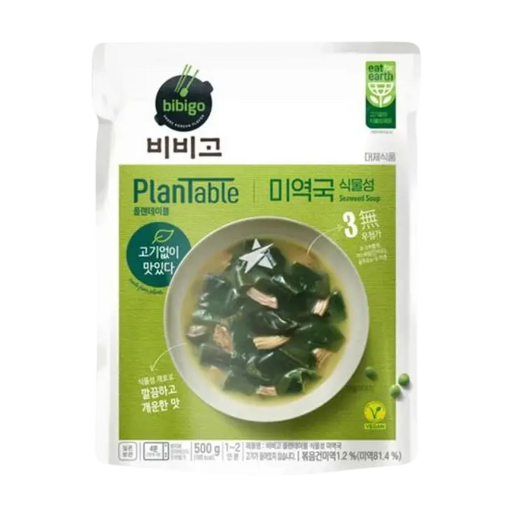 🥣🌿 Bibigo Plantable Miyeokguk – Sopa Coreana de Algas Vegana (500 g)