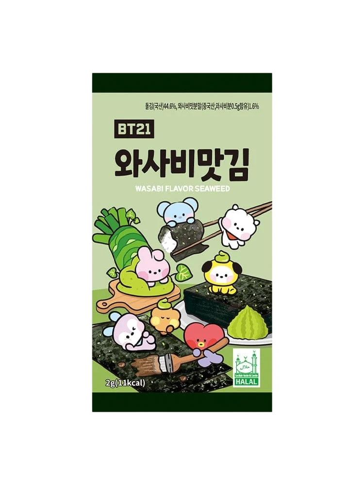 BT21 Alga sabor Wasabi  2gx20g