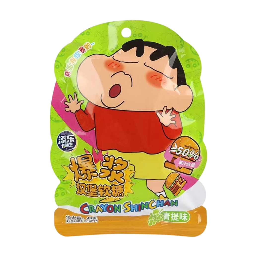 Crayon Shin Chan Gominolas Sabor Uva 43g