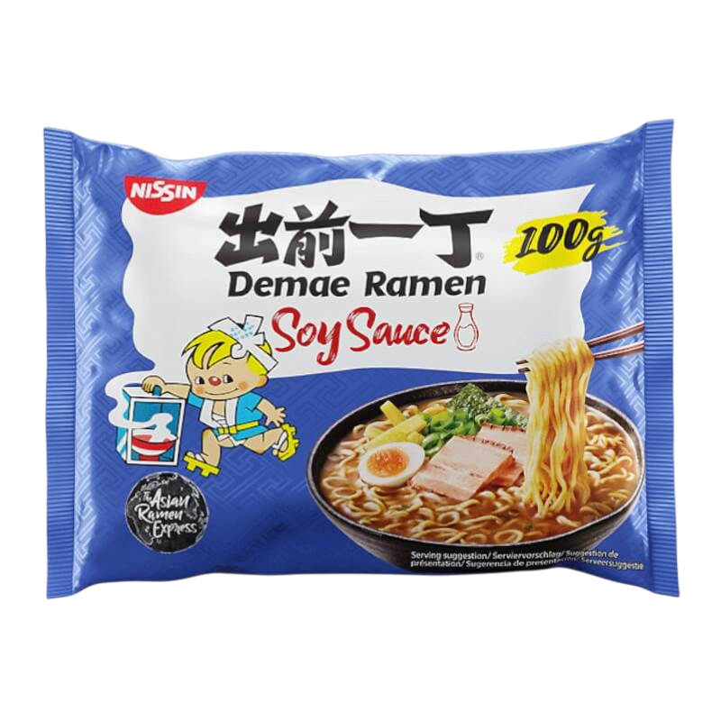Nissin Demae Ramen – Sabor Salsa de Soja (Soy Sauce) 🍜🥢 100g