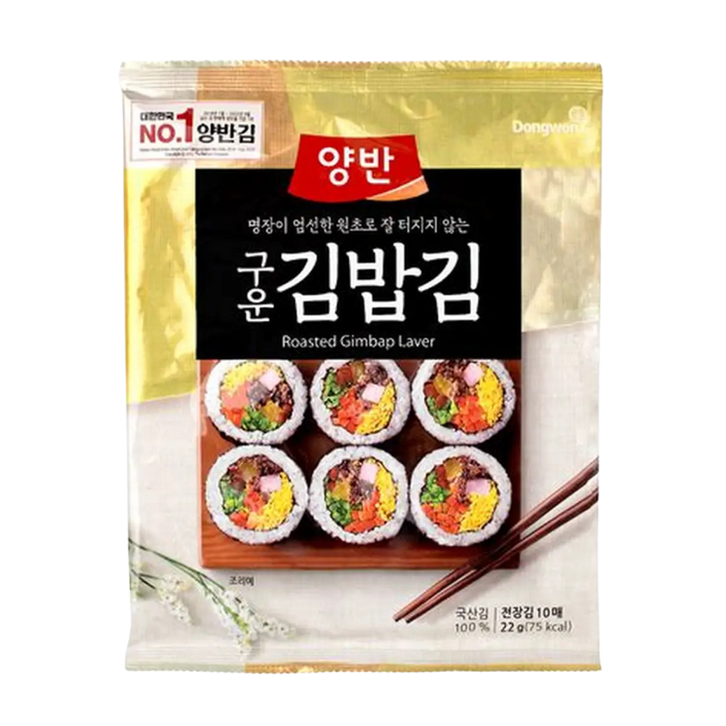 🍙✨ Dongwon Roasted Gimbap Laver – Alga Coreana para Gimbap 100uds