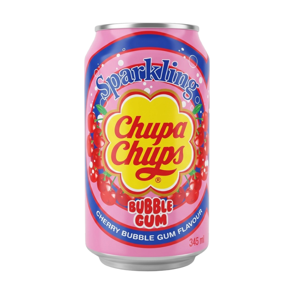 Chupa Chups bebida con gas Chicle de Cereza 345 ml