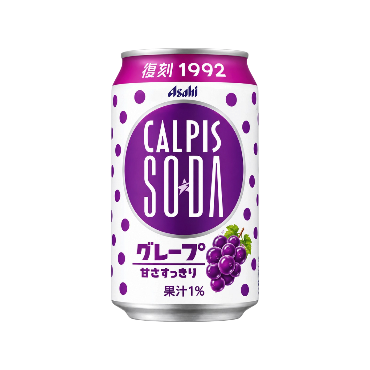 Asahi Calpis Soda sabor uva 350ml