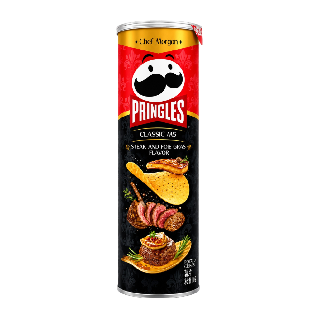 PRINGLES Patatas sabor filete con foie gras 80g