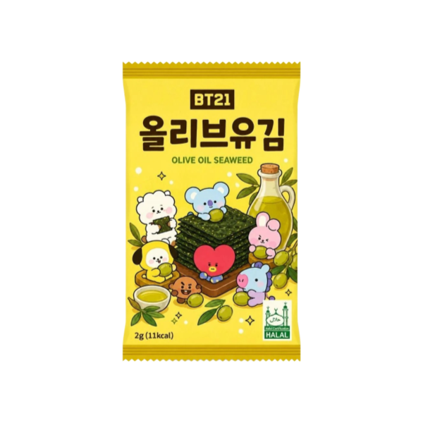BT21 Olive Oil Flavor Seaweed 2gx20