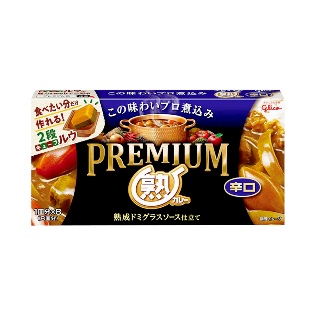 Glico Premium Curry – Curry Roux (Hot) | 8 Porciones