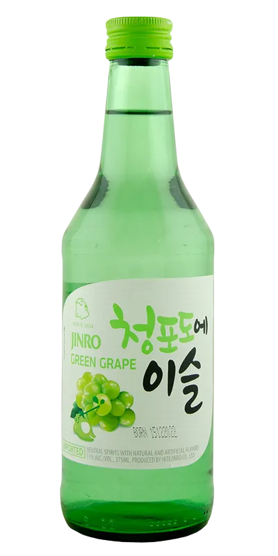 JINRO Soju Sabor Uva Verde 13.0% 350ml 🍇