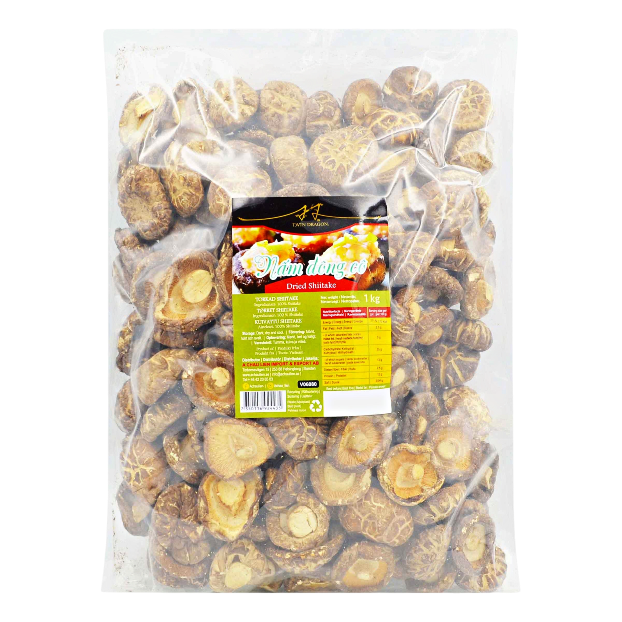 Setas Shiitake Deshidratas 100g