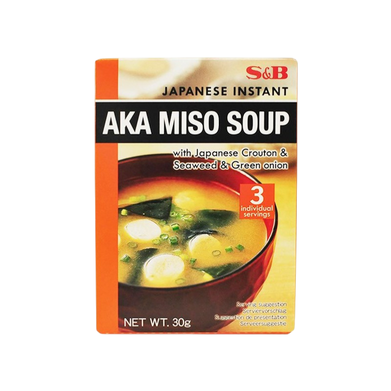 S&B Aka Miso (Sopa de Miso Roja Instantánea, 3x30g)