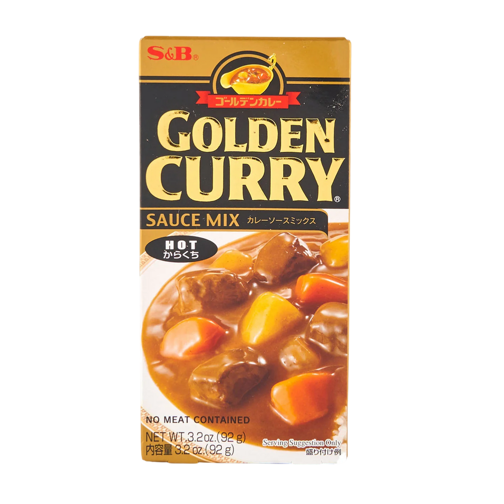 S&B Golden Curry (Mezcla para Curry Japonés, Hot, 92 g)