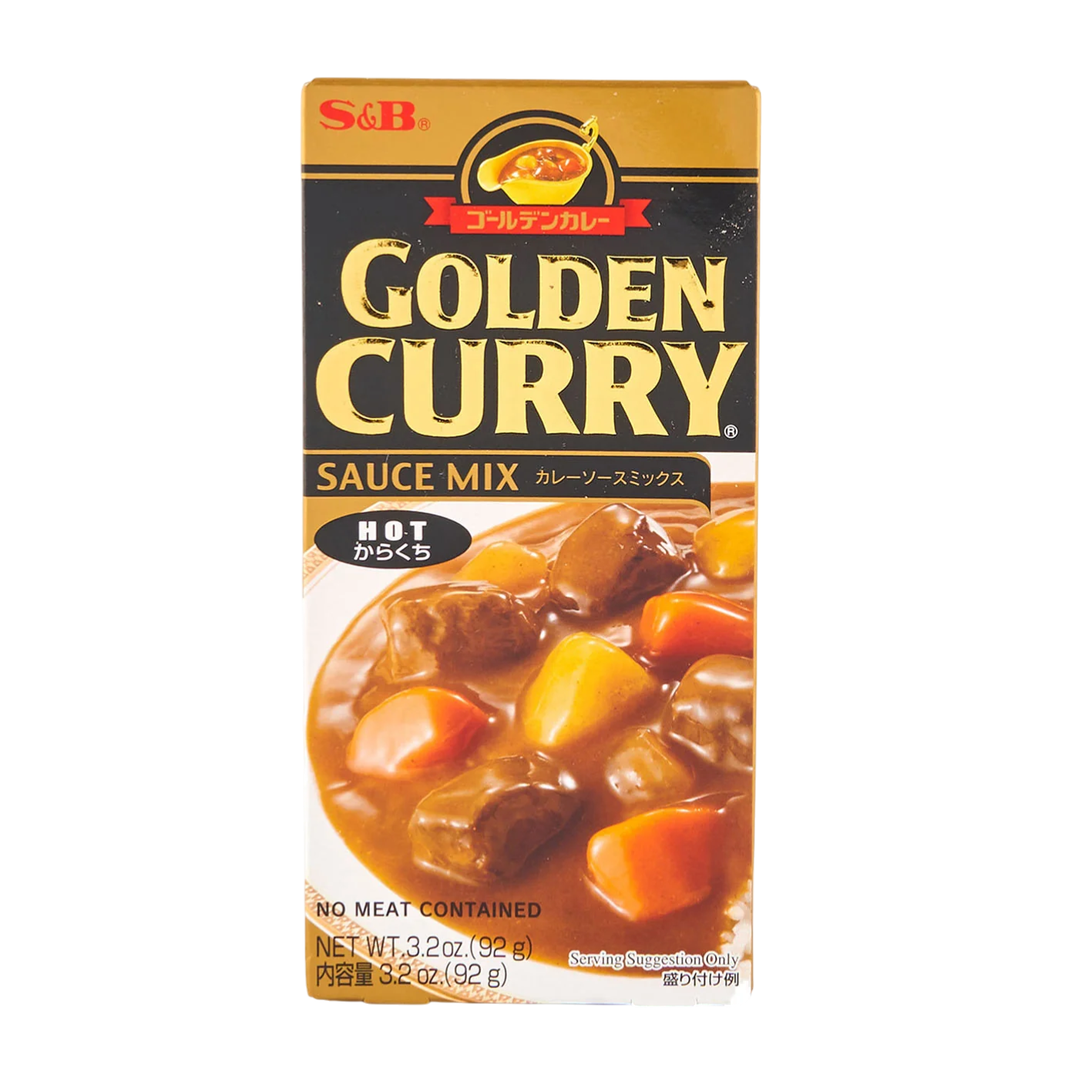 S&B Golden Curry (Mezcla para Curry Japonés, Hot, 92 g)