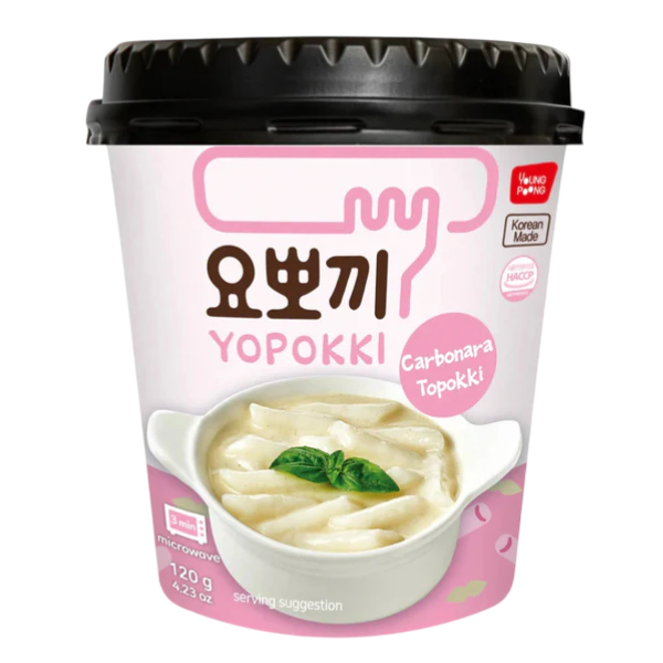 Yopokki Carbonara Topokki (Cup)