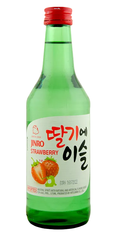JINRO Soju Sabor Fresa 13.0% 350ml 🍓