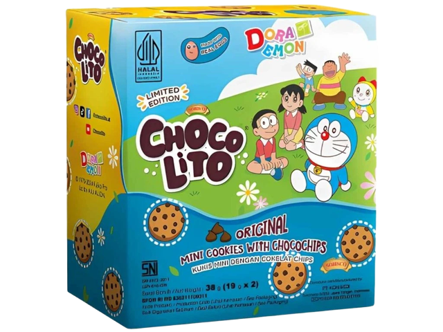 🍪💙 Choco Lito Original – Mini Galletas con Chispas de Chocolate 38g