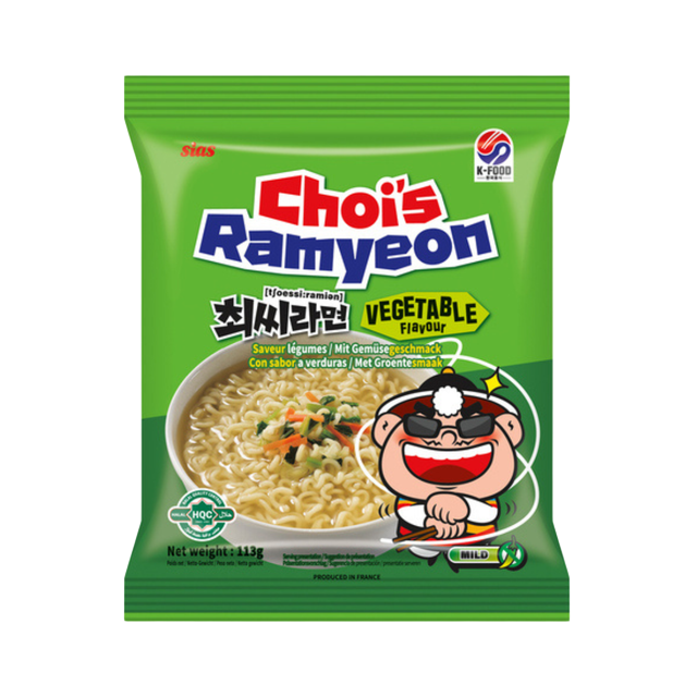 🍜🥬 Choi’s Ramyeon Sabor Verduras – Suave 113g