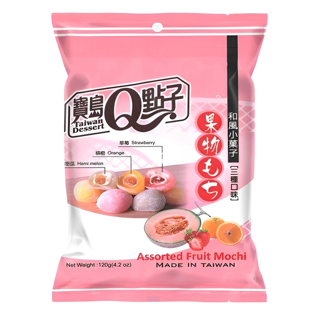 Surtido de Mochis 120g (Melón, Naranja, Fresa) 🍈🍓🍊