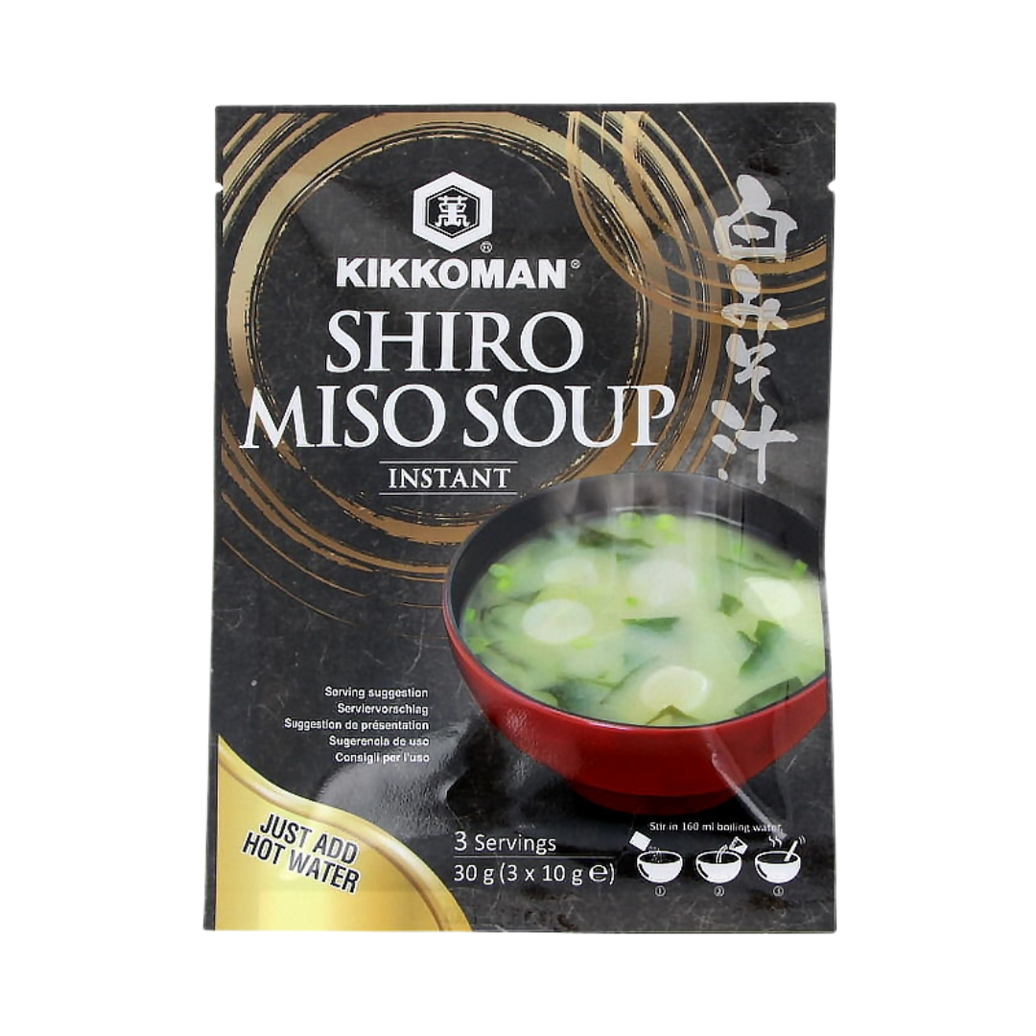 🍜✨ Kikkoman Shiro Miso Soup – Sopa Instantánea de Miso Blanco (3 porciones)