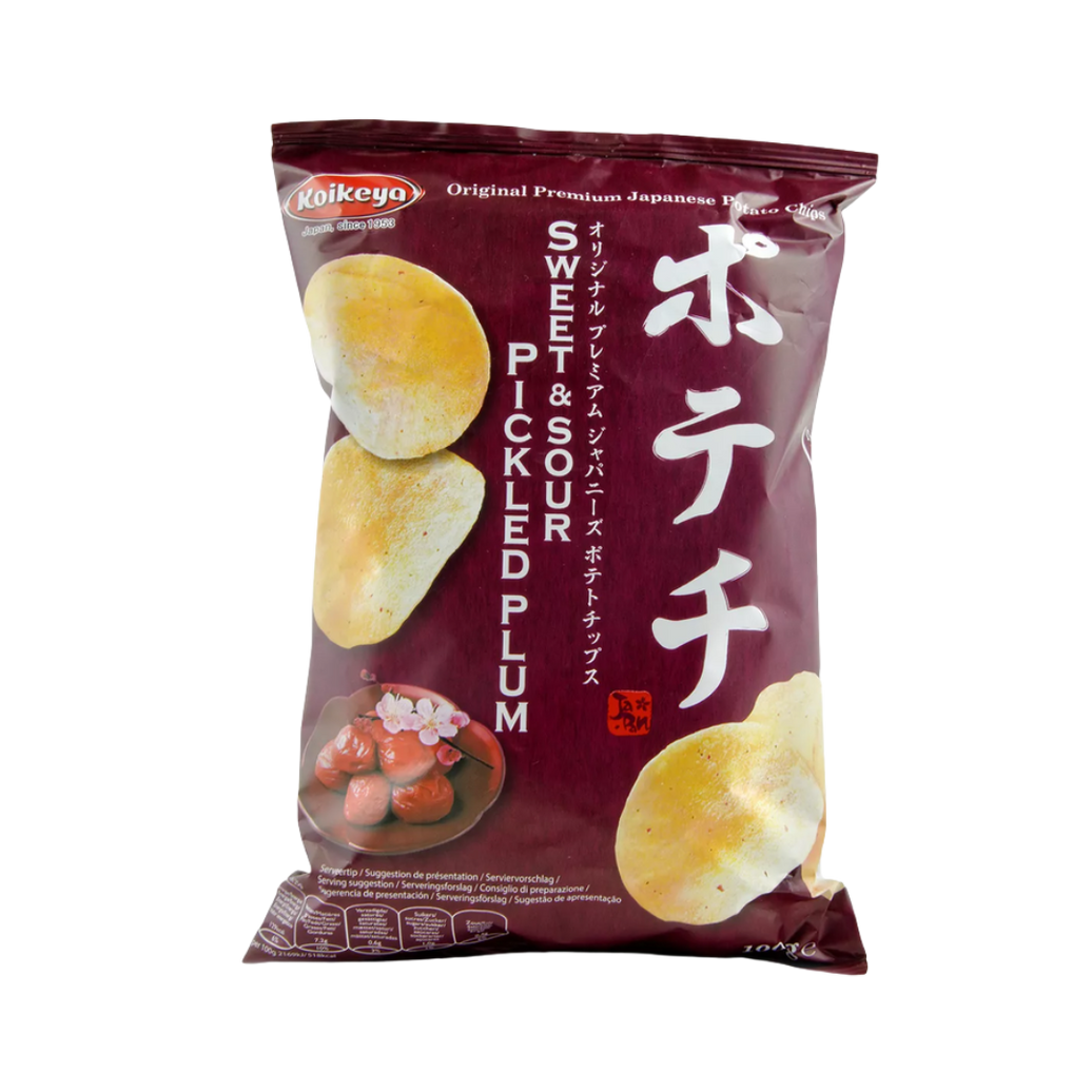 KOIKEYA ORIGINAL PREMIUM JAPANESE POTATO CHIPS SWEET & SOUR PICKLED PLUM 100g