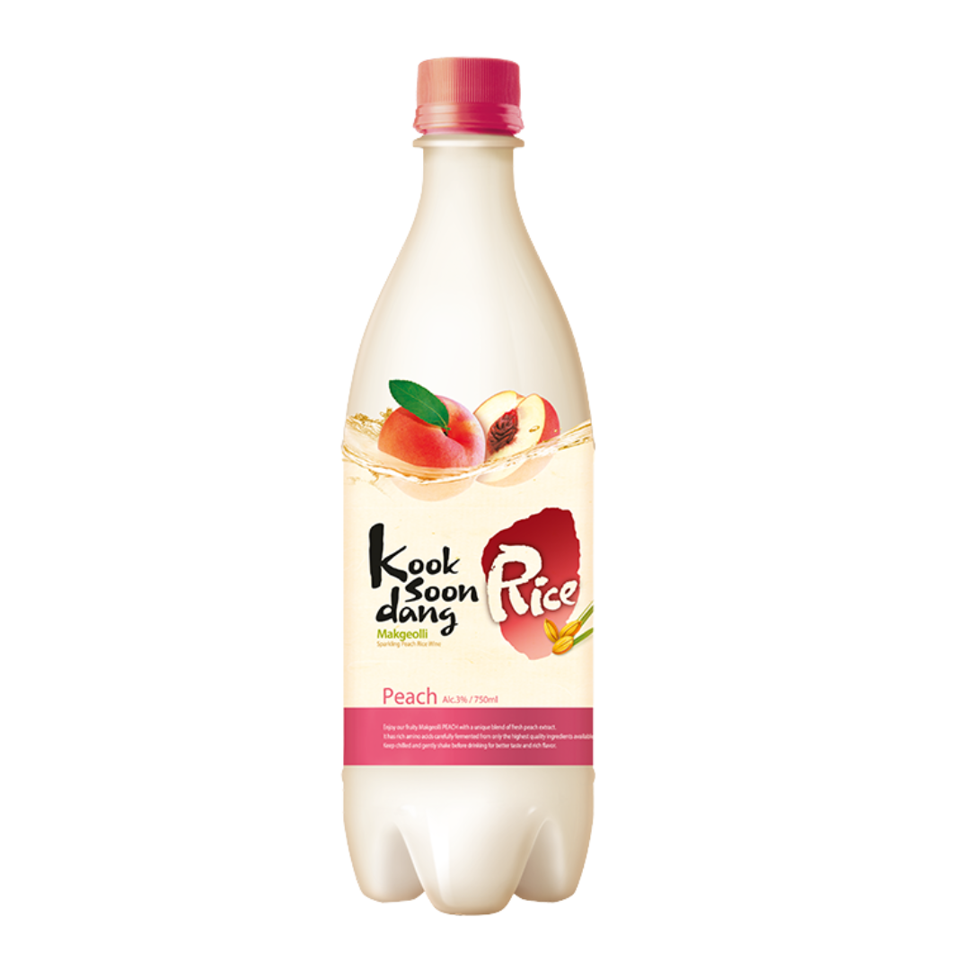 Licor de Arroz Melocotón Makgeolli 3% vol 750mL