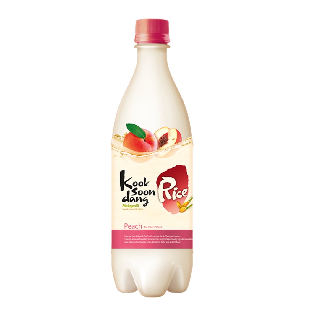 Licor de Arroz Melocotón Makgeolli 3% vol 750mL