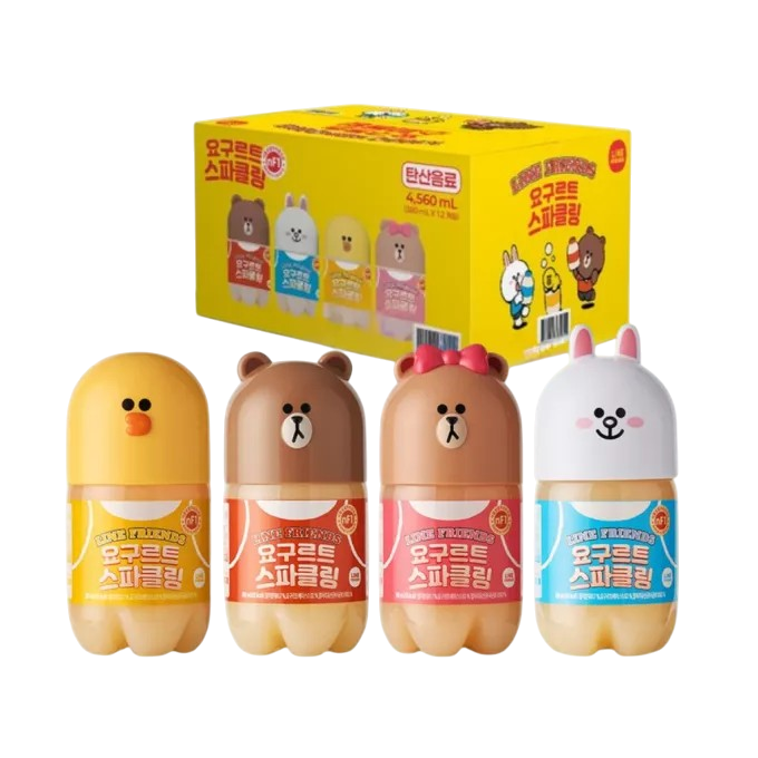 Bebida Line Friends Sparkling Yogurt – 380 ml