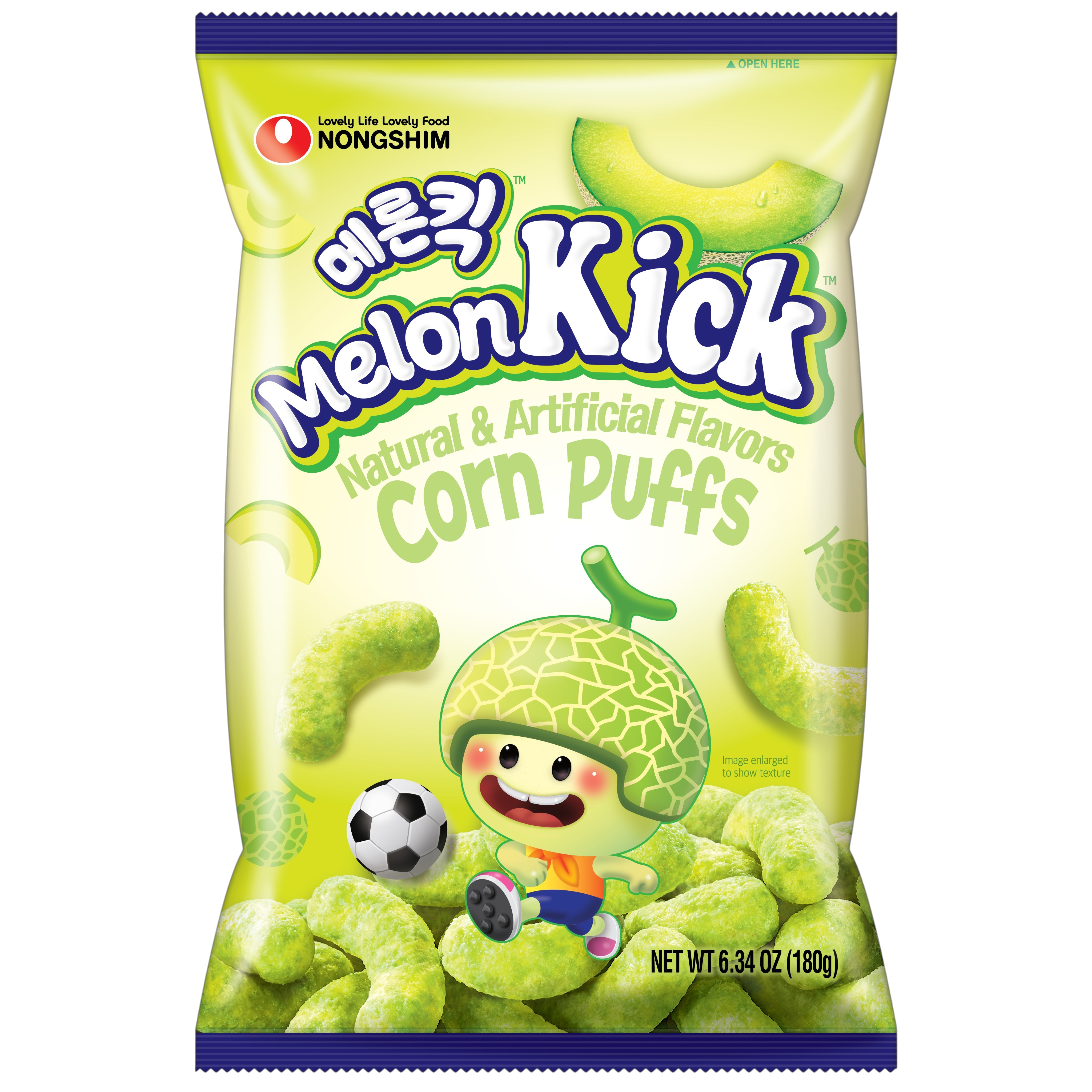 Nongshim Snack de maíz sabor melón 60g