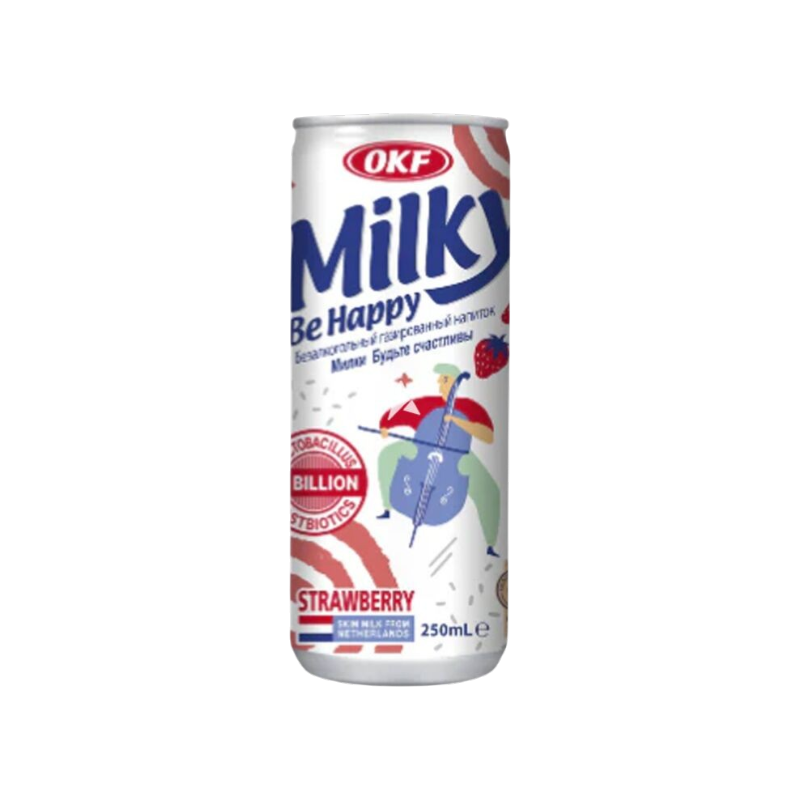 OKF Milky sabor fresa 250ml