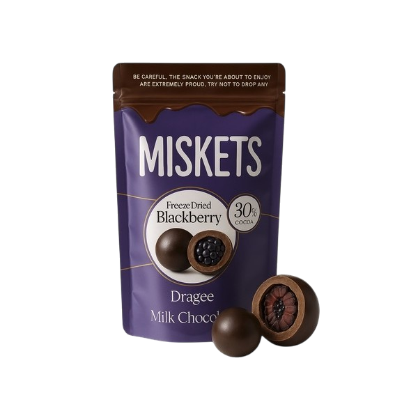 TR Miskets Milk Chocolate Coated Blackberry 96g