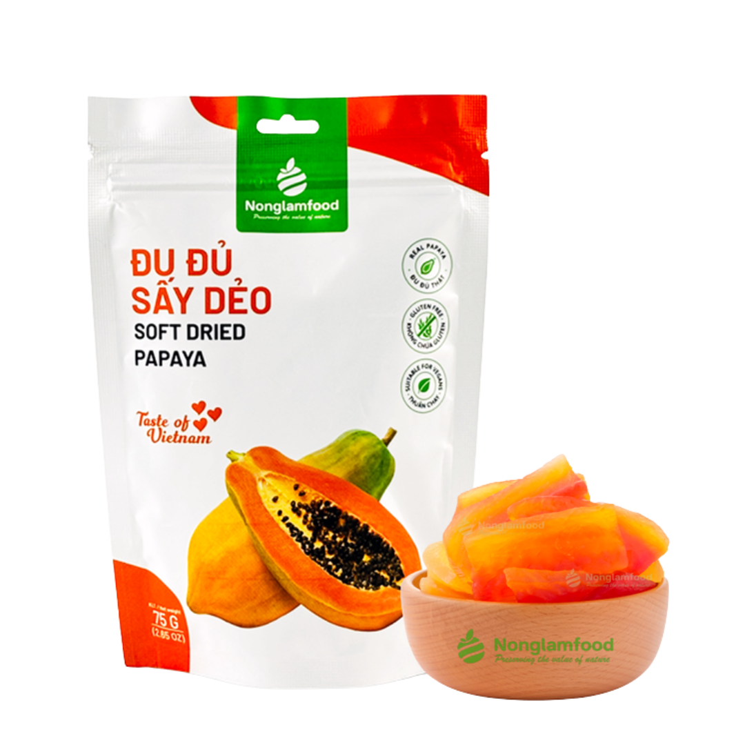 Nonglamfood Soft Dried Papaya 75g
