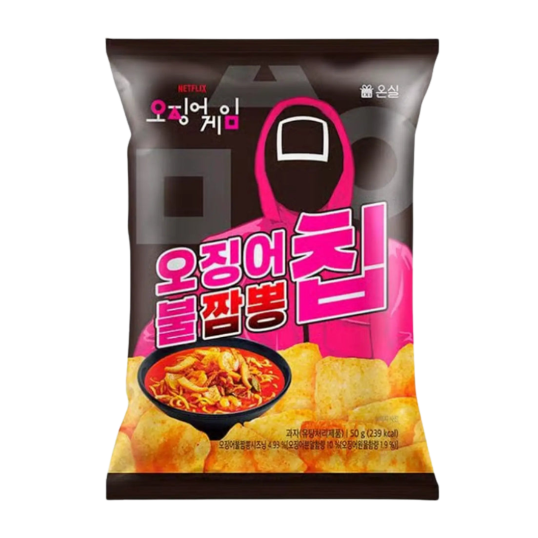 ONSIL SQUID GAME JJAMPPONG CHIPS SPICY SQUID FLAVOR 50g
