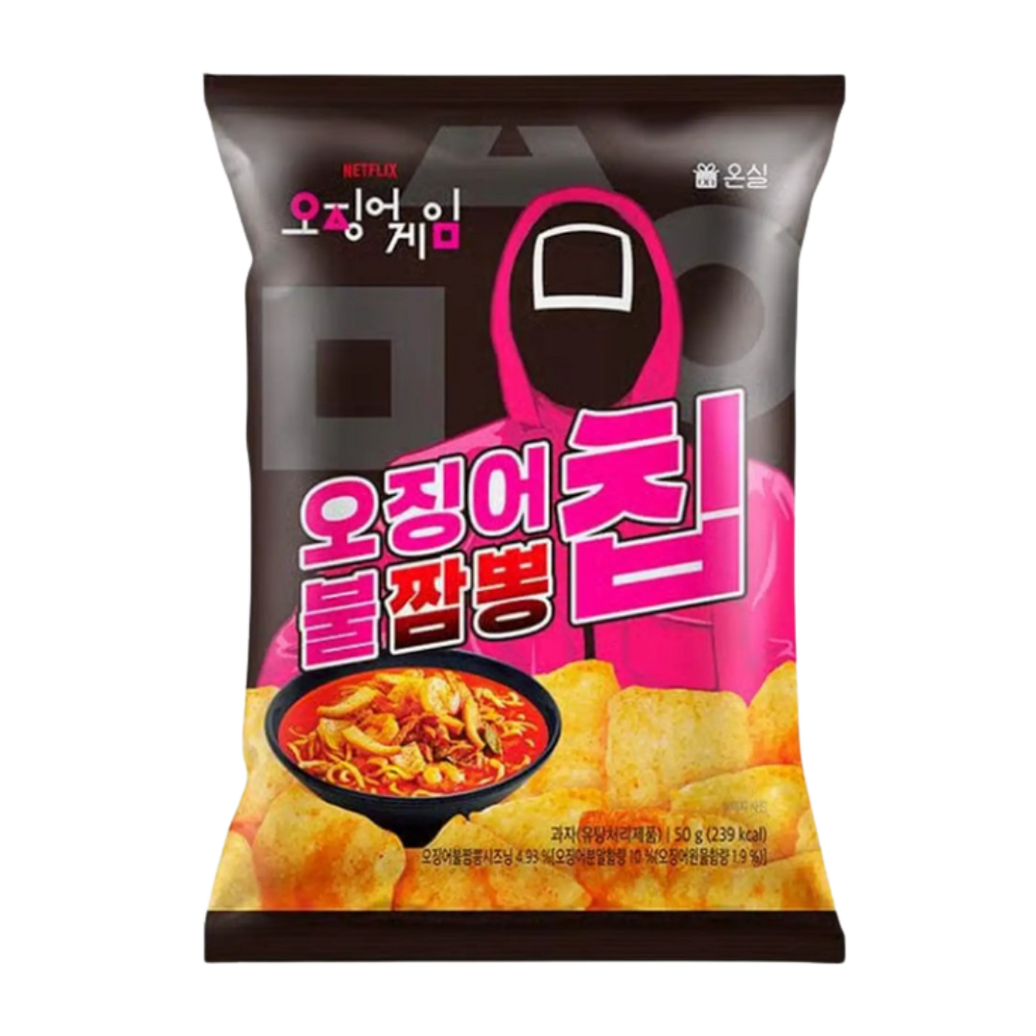 ONSIL SQUID GAME JJAMPPONG CHIPS SPICY SQUID FLAVOR 50g