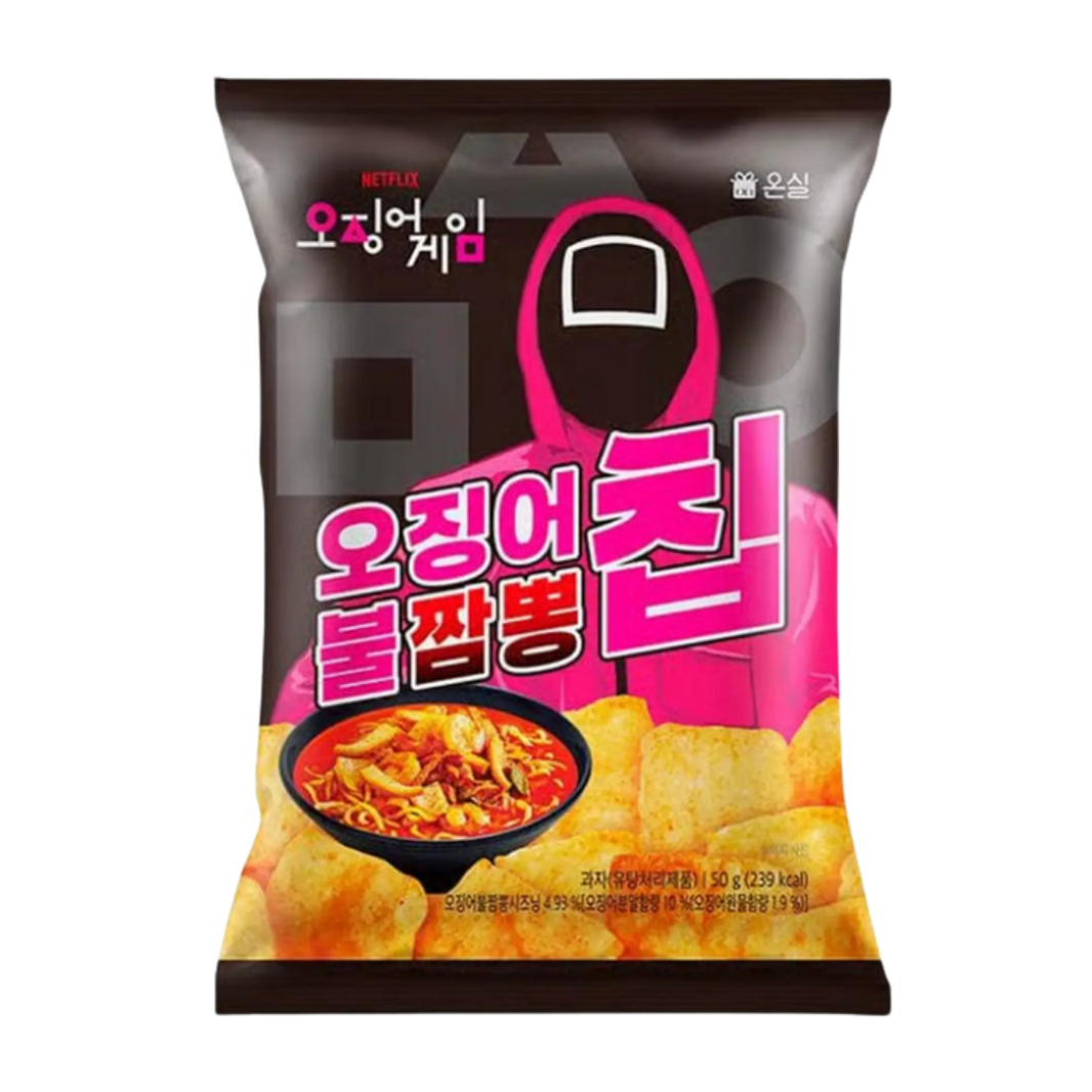 ONSIL SQUID GAME JJAMPPONG CHIPS SPICY SQUID FLAVOR 50g