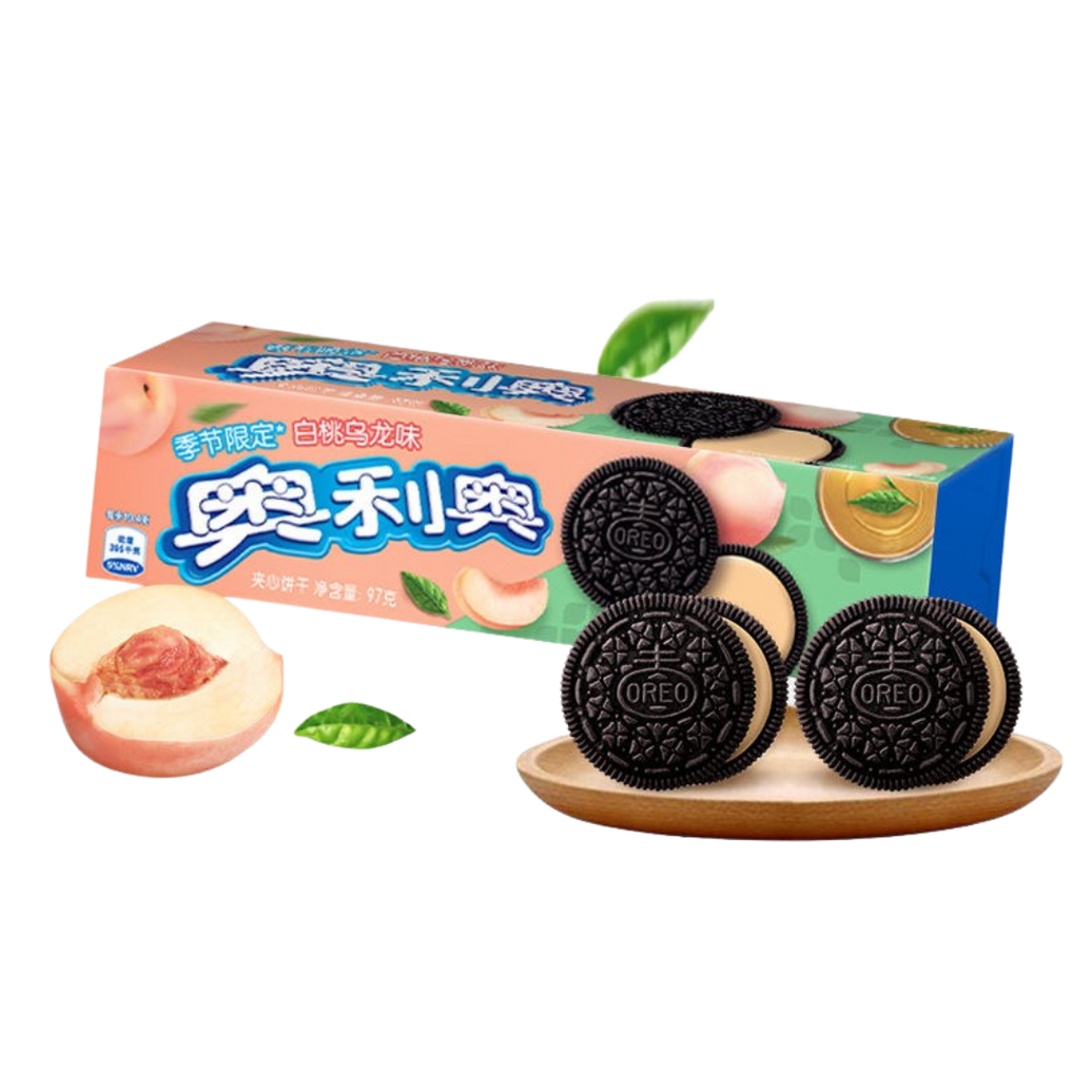 🍑 Oreo Durazno Blanco – Edición Limitada y Súper Frutal 97g🍑