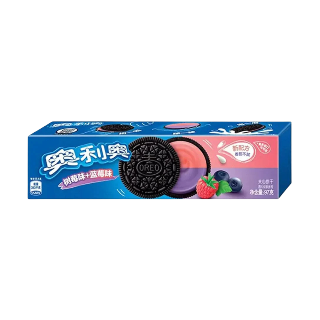 🍓🫐Oreo Frambuesa & Arándano – Doble Sabor Frutal 97g💙