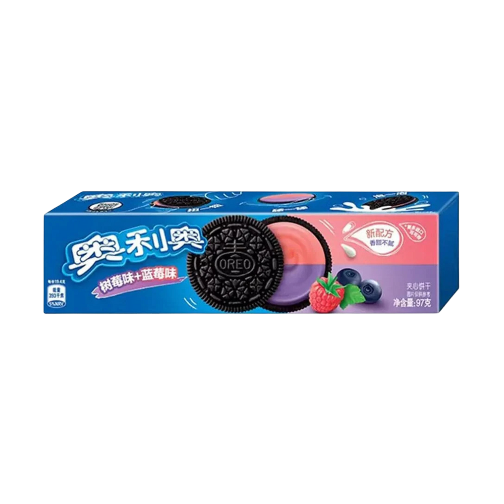 🍓🫐Oreo Frambuesa & Arándano – Doble Sabor Frutal 97g💙