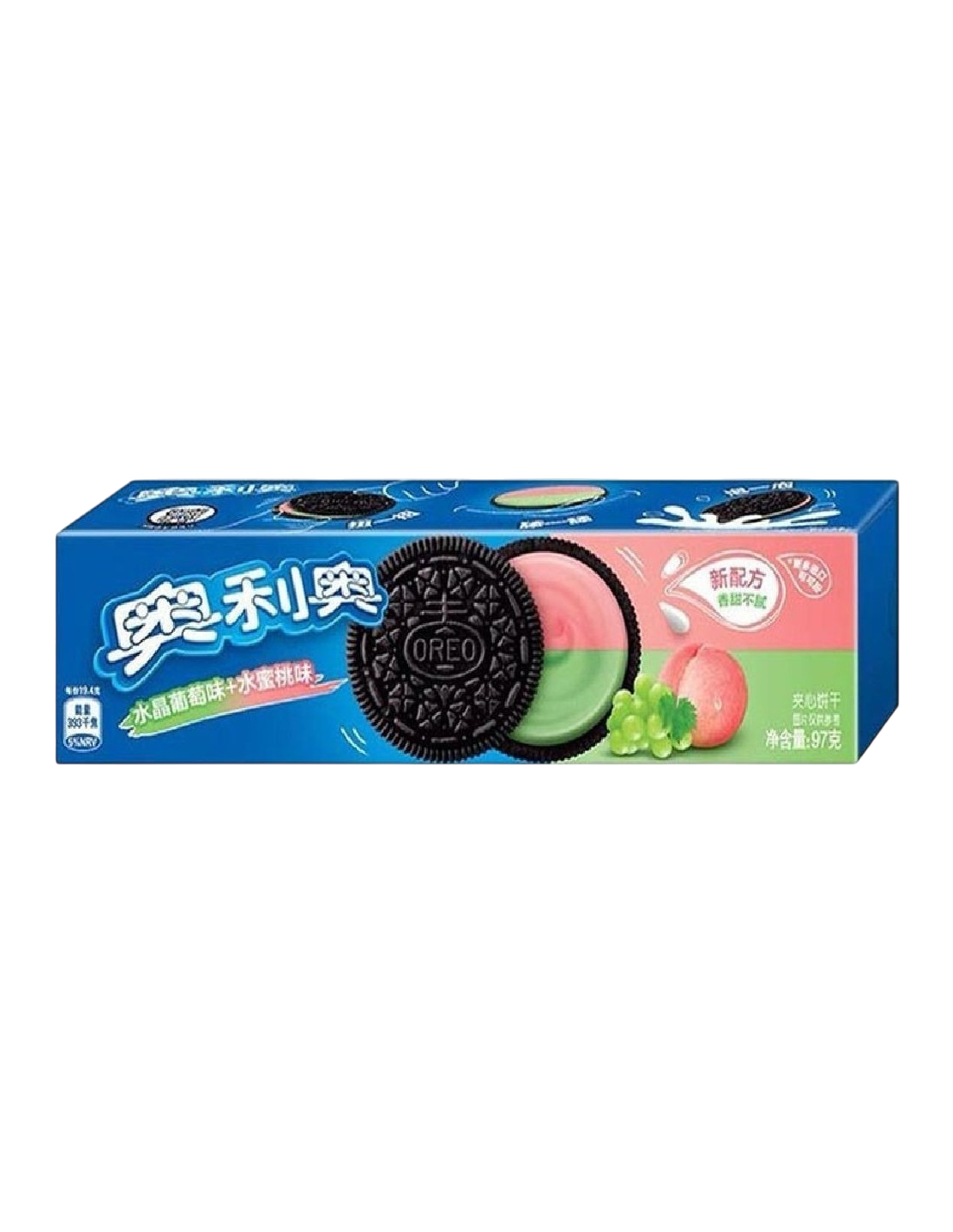 GALLETAS OREO SABOR UVA+MELOCOTON 97G