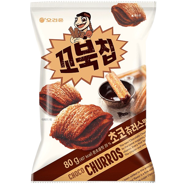 Orion Turtle Chips Choco Churros 80g