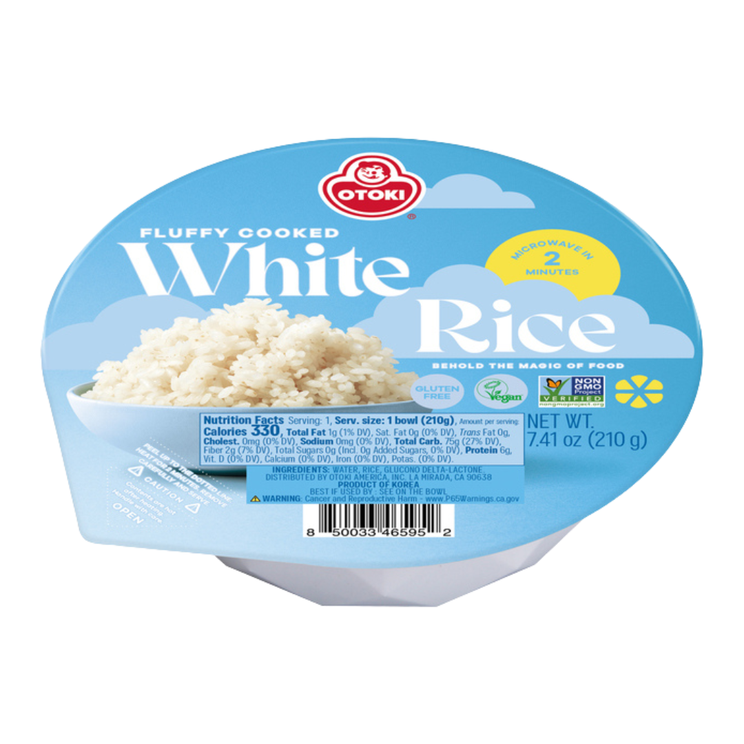 🍚✨ Otoki Fluffy Cooked White Rice – Arroz Blanco Cocido Listo en 2 Minutos (210 g)