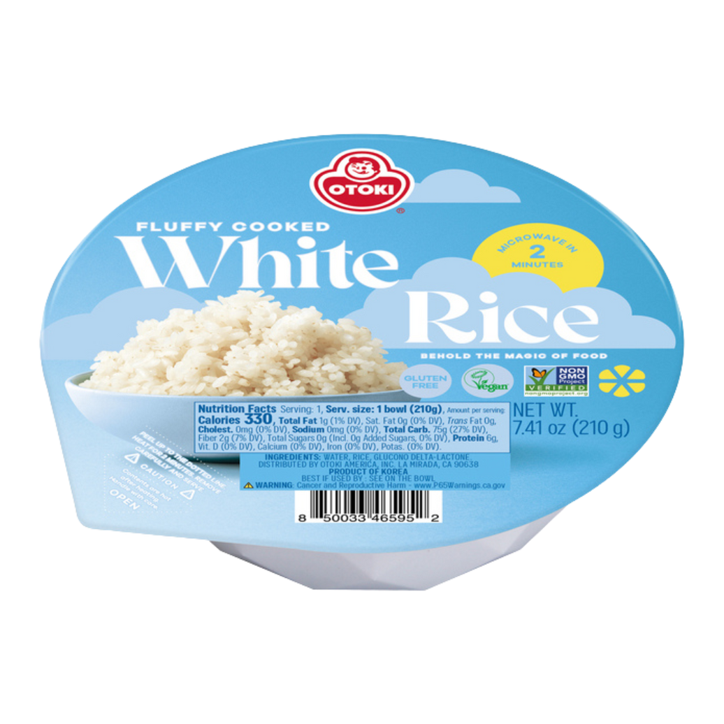 🍚✨ Otoki Fluffy Cooked White Rice – Arroz Blanco Cocido Listo en 2 Minutos (210 g)