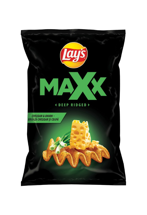 Lay's Maxx patatas frita sabor queso y cebolla 115g