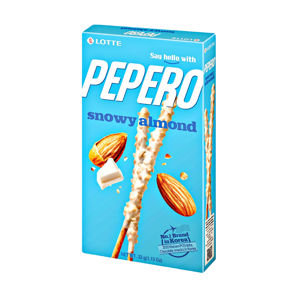 ❄️ Pepero Snowy Almond – Almendra Nevada Cremosa 32g